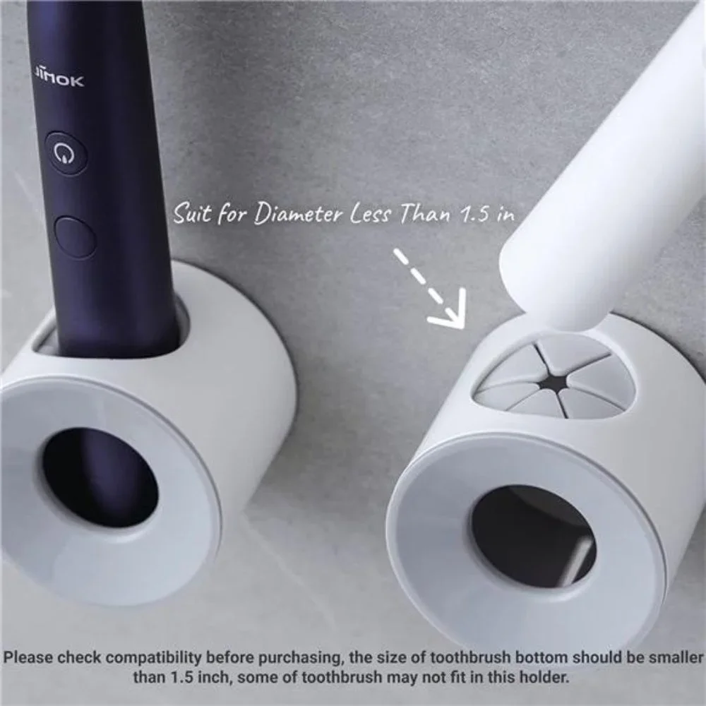 Electric Toothbrush Holder,Wall Mounted for Shower SpaceSaving,Storage Organizer